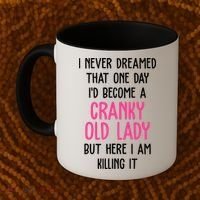 Cranky Old Lady Funny Coffee Mug thumb 2