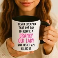 Cranky Old Lady Funny Coffee Mug thumb 3