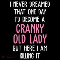 Cranky Old Lady Funny Mousepad thumb 1