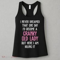 Cranky Old Lady Funny Women's Tank Top thumb 3