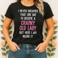 Cranky Old Lady Funny Women's T-Shirt thumb 2