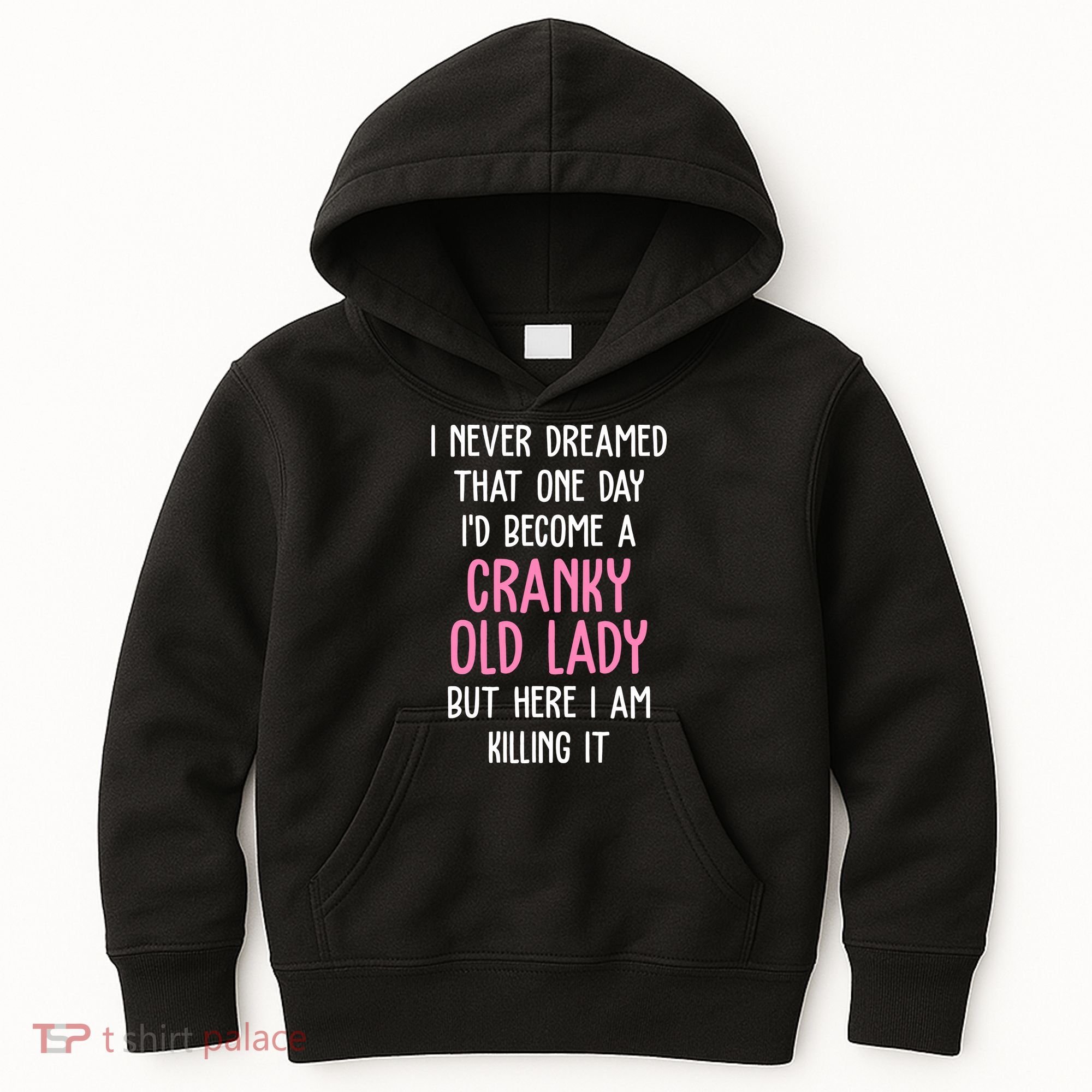 Cranky Old Lady Funny Kids Hoodie
