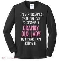Cranky Old Lady Funny Kids Long Sleeve Shirt thumb 0