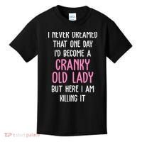 Cranky Old Lady Funny Kids T-Shirt thumb 0
