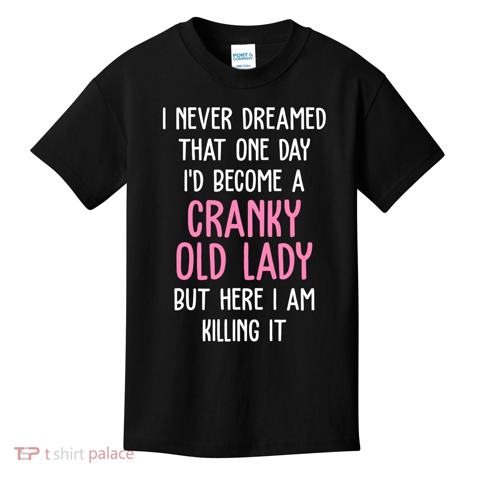 Cranky Old Lady Funny Kids T-Shirt