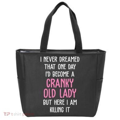 Cranky Old Lady Funny Tote Bag