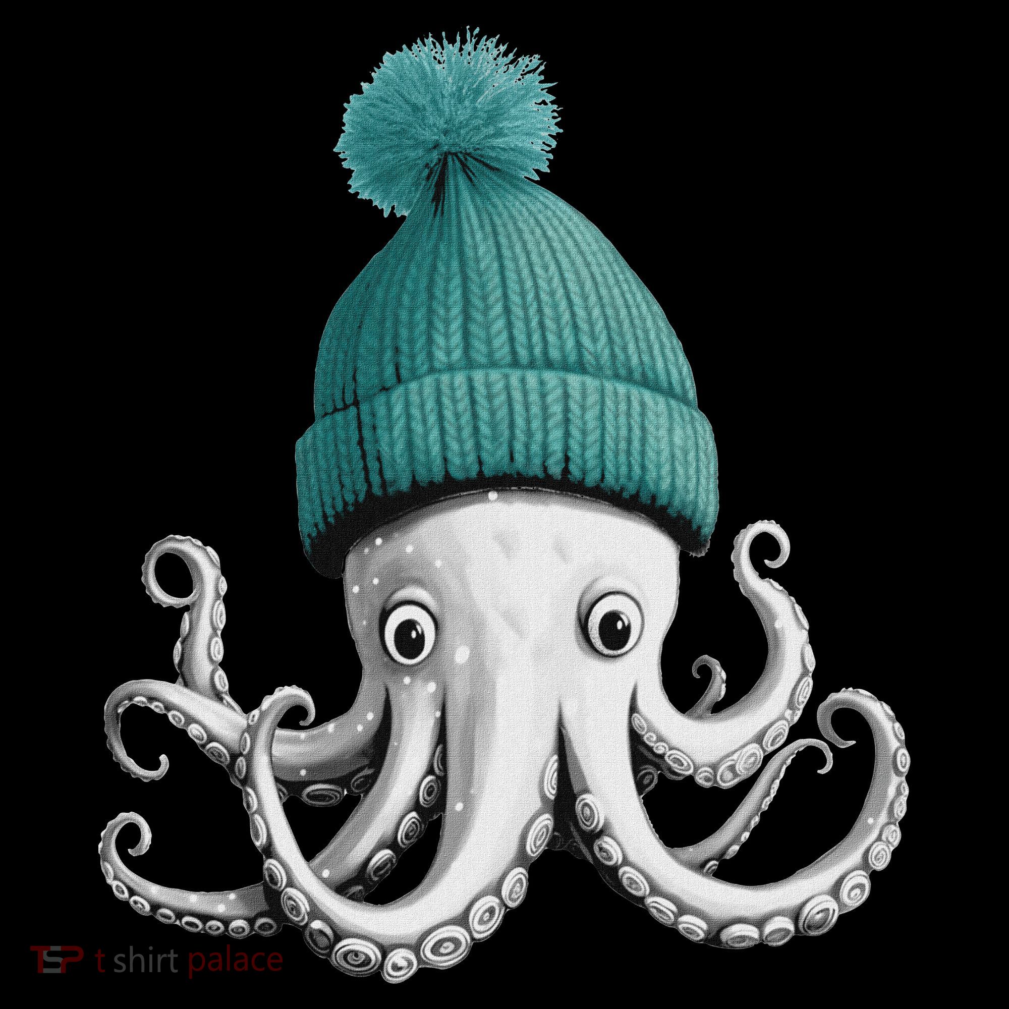 Cephalopod Octopus Lover Chilling In A Cap Novelty Long Sleeve Shirt