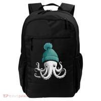 Cephalopod Octopus Lover Chilling In A Cap Novelty Backpack thumb 0