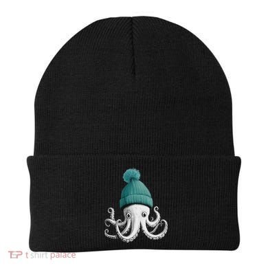 Cephalopod Octopus Lover Chilling In A Cap Novelty Beanie