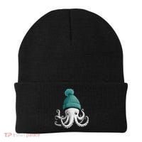 Cephalopod Octopus Lover Chilling In A Cap Novelty Beanie thumb 0