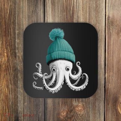 Cephalopod Octopus Lover Chilling In A Cap Novelty Coaster