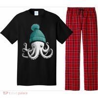 Cephalopod Octopus Lover Chilling In A Cap Novelty Pajama Set thumb 0