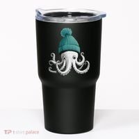 Cephalopod Octopus Lover Chilling In A Cap Novelty Tumbler thumb 0
