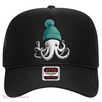 Cephalopod Octopus Lover Chilling In A Cap Novelty Hat