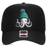 Cephalopod Octopus Lover Chilling In A Cap Novelty Hat thumb 0