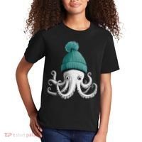 Cephalopod Octopus Lover Chilling In A Cap Novelty Kids T-Shirt thumb 2