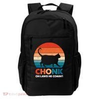 Chonk Oh Lawd He Comin Funny Fat Cat Backpack thumb 0