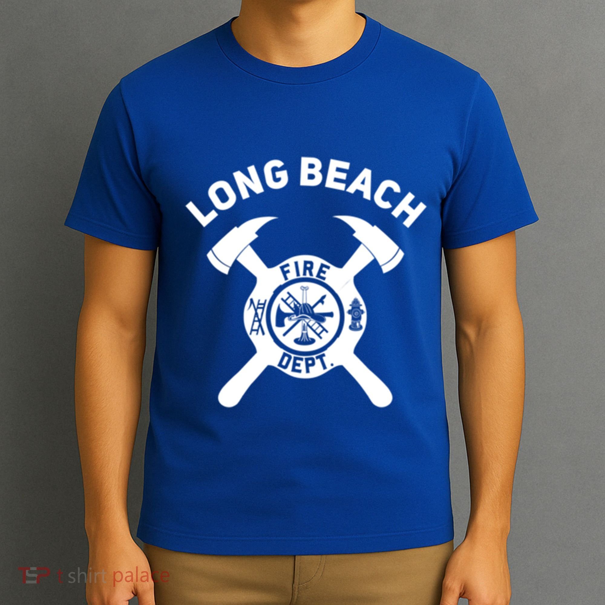 City Of Long Beach Fire Departt California Firefighter Gift T-Shirt