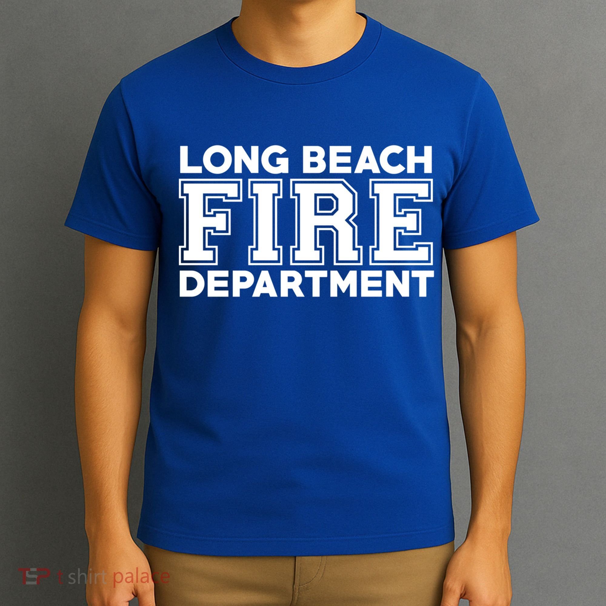 City Of Long Beach Fire Rescue California Fire Duty Gift T-Shirt