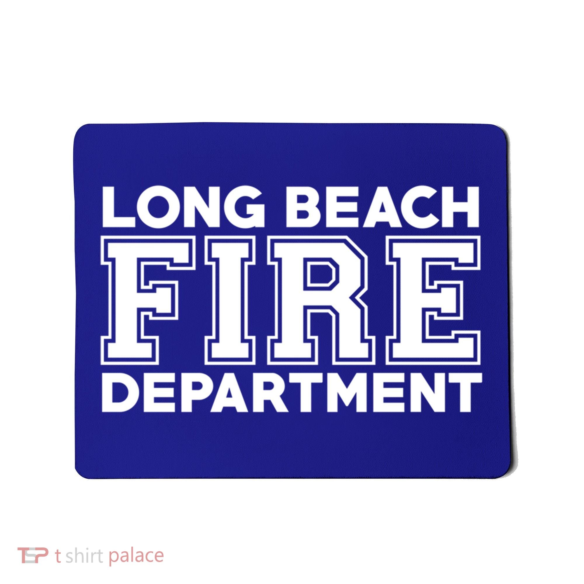 City Of Long Beach Fire Rescue California Fire Duty Gift Mousepad