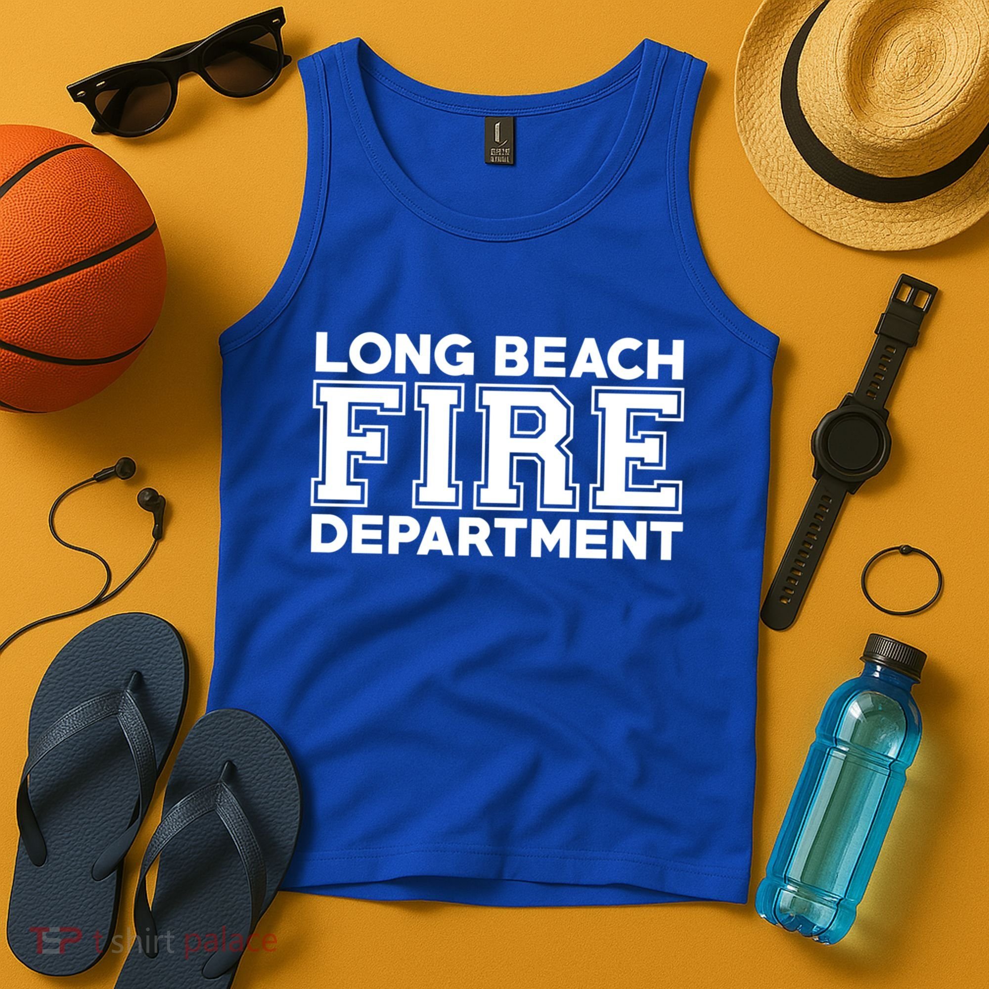 City Of Long Beach Fire Rescue California Fire Duty Gift Tank Top