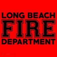 City Of Long Beach Fire Rescue California Fire Duty Gift Santa Hat thumb 1