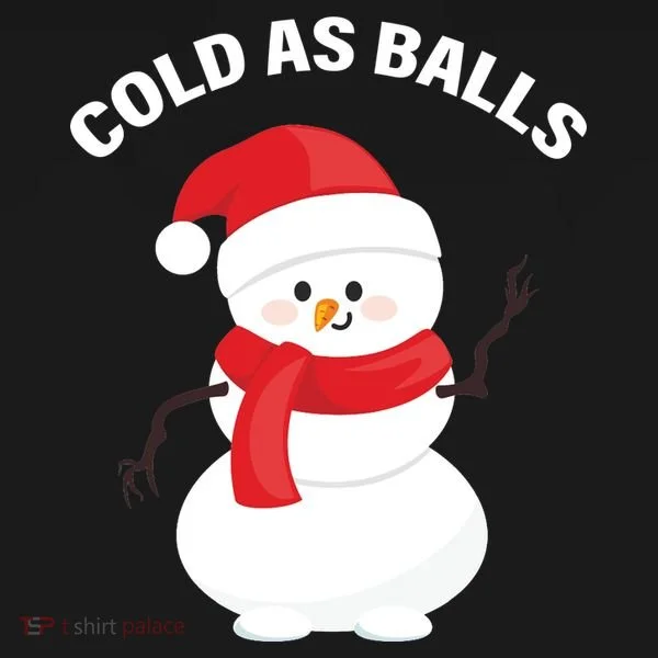 Cold As Balls Winter Snowman Bucket Hat