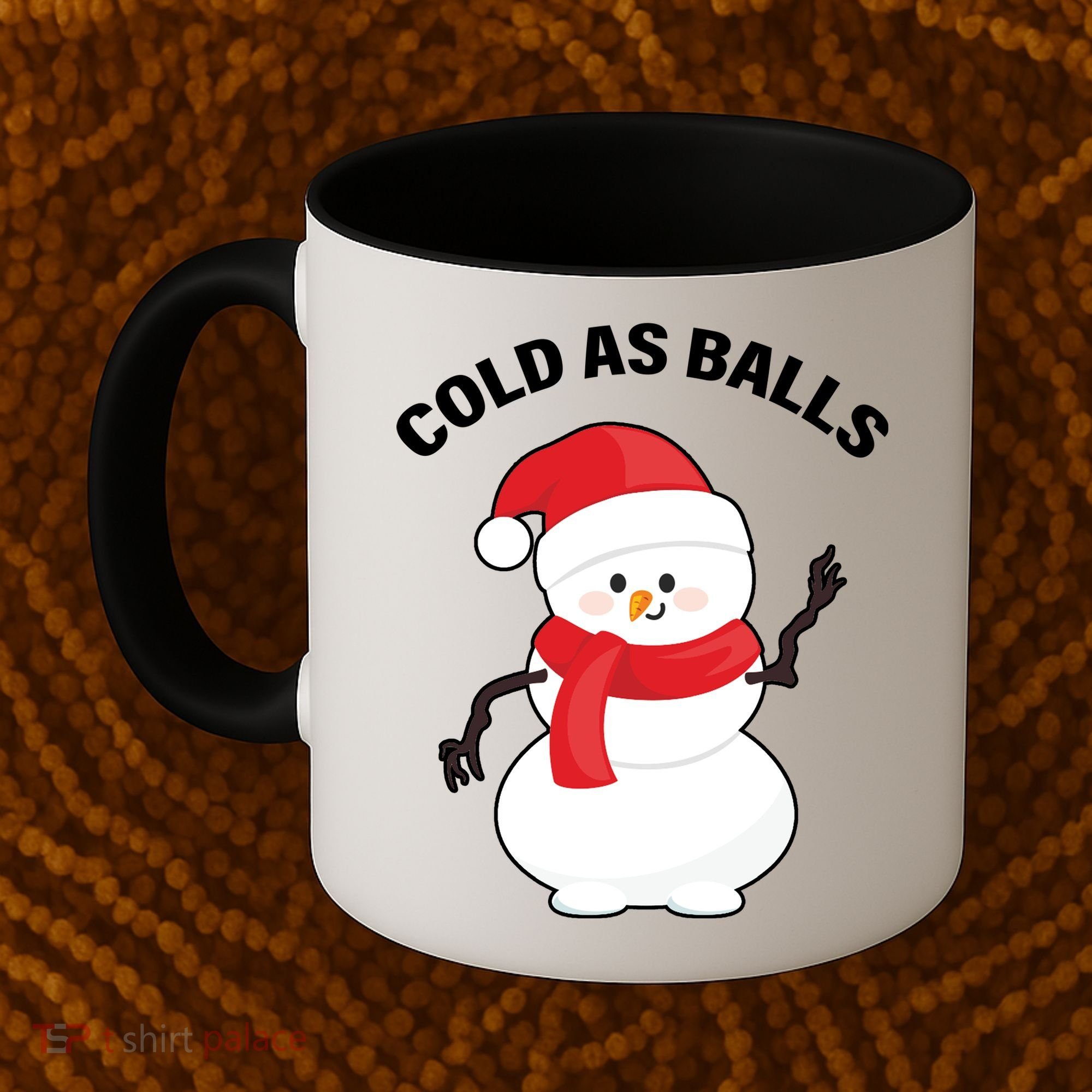 Cold As Balls Winter Snowman Coffee Mug