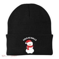 Cold As Balls Winter Snowman Beanie thumb 0