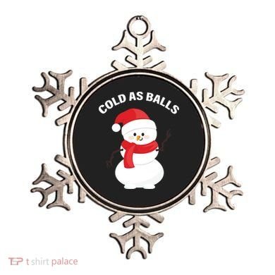 Cold As Balls Winter Snowman Ornament