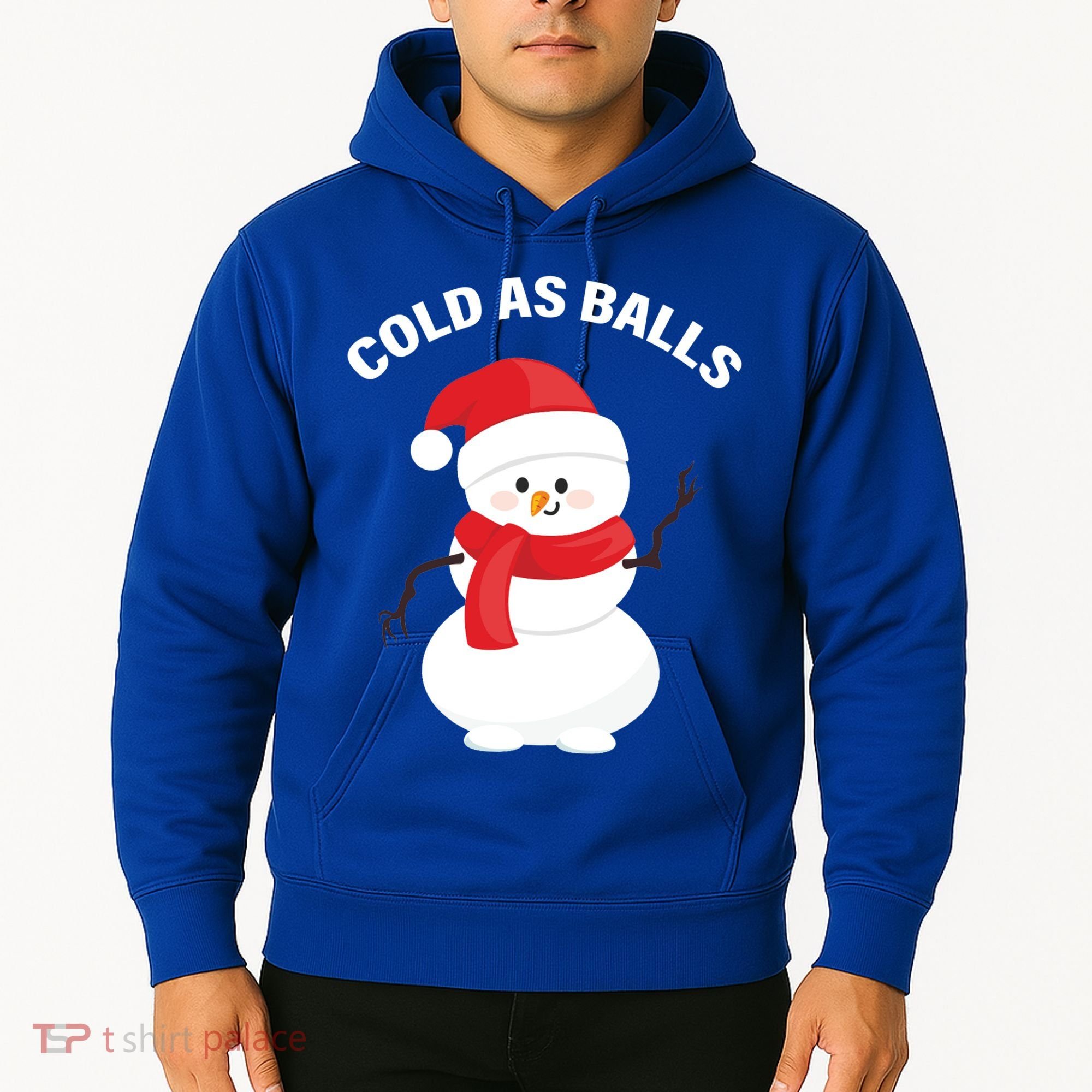 Cold As Balls Winter Snowman Hoodie
