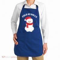 Cold As Balls Winter Snowman Apron thumb 2