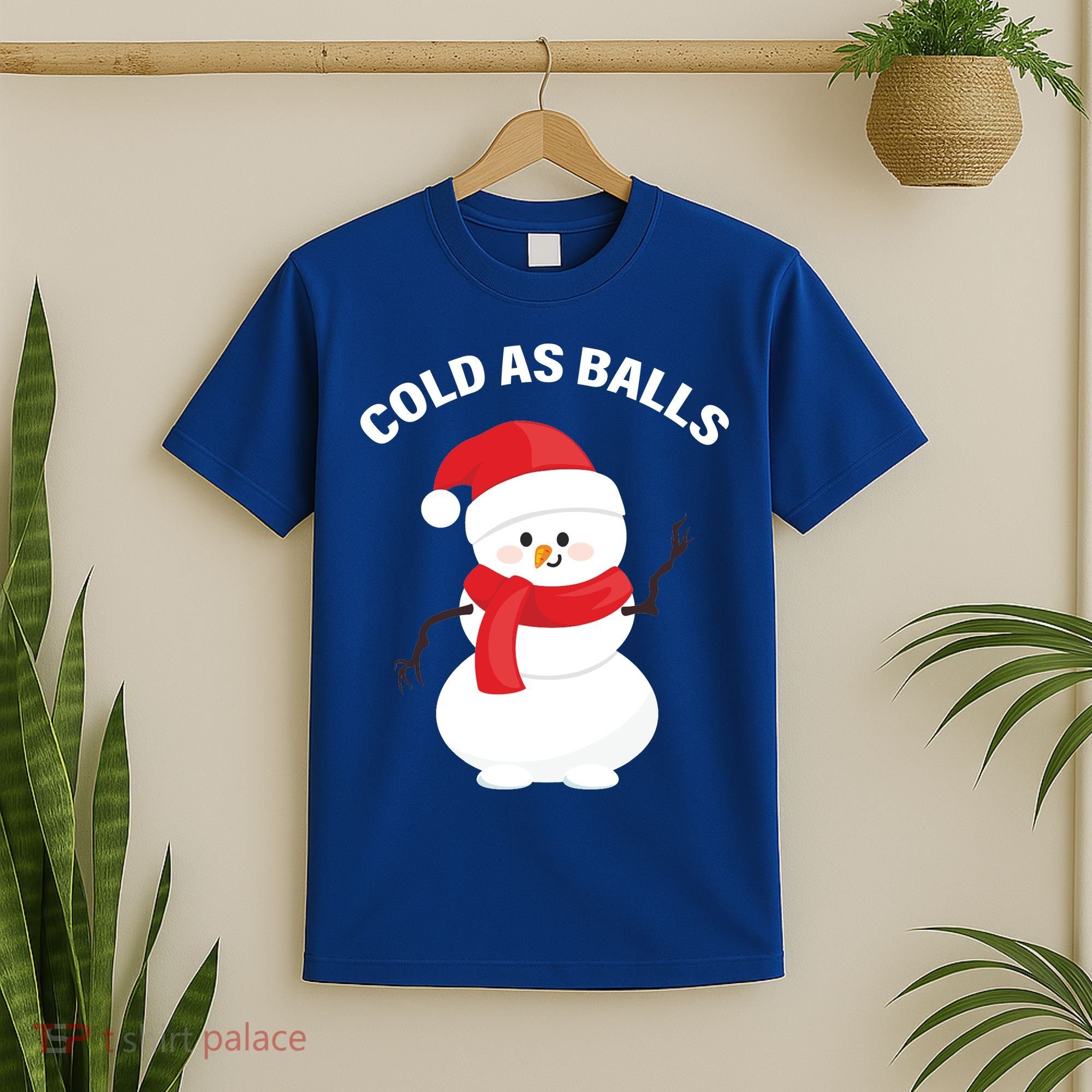 Cold As Balls Winter Snowman T-Shirt