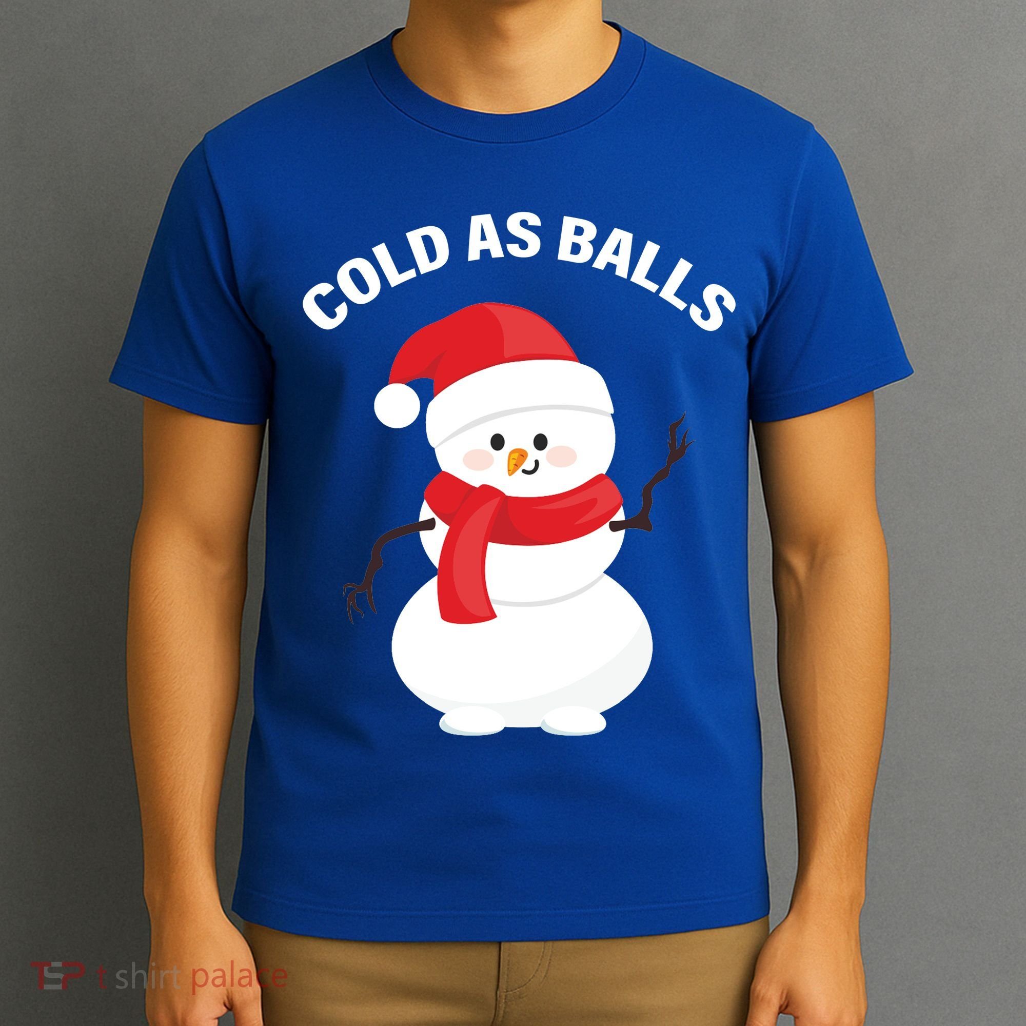 Cold As Balls Winter Snowman T-Shirt