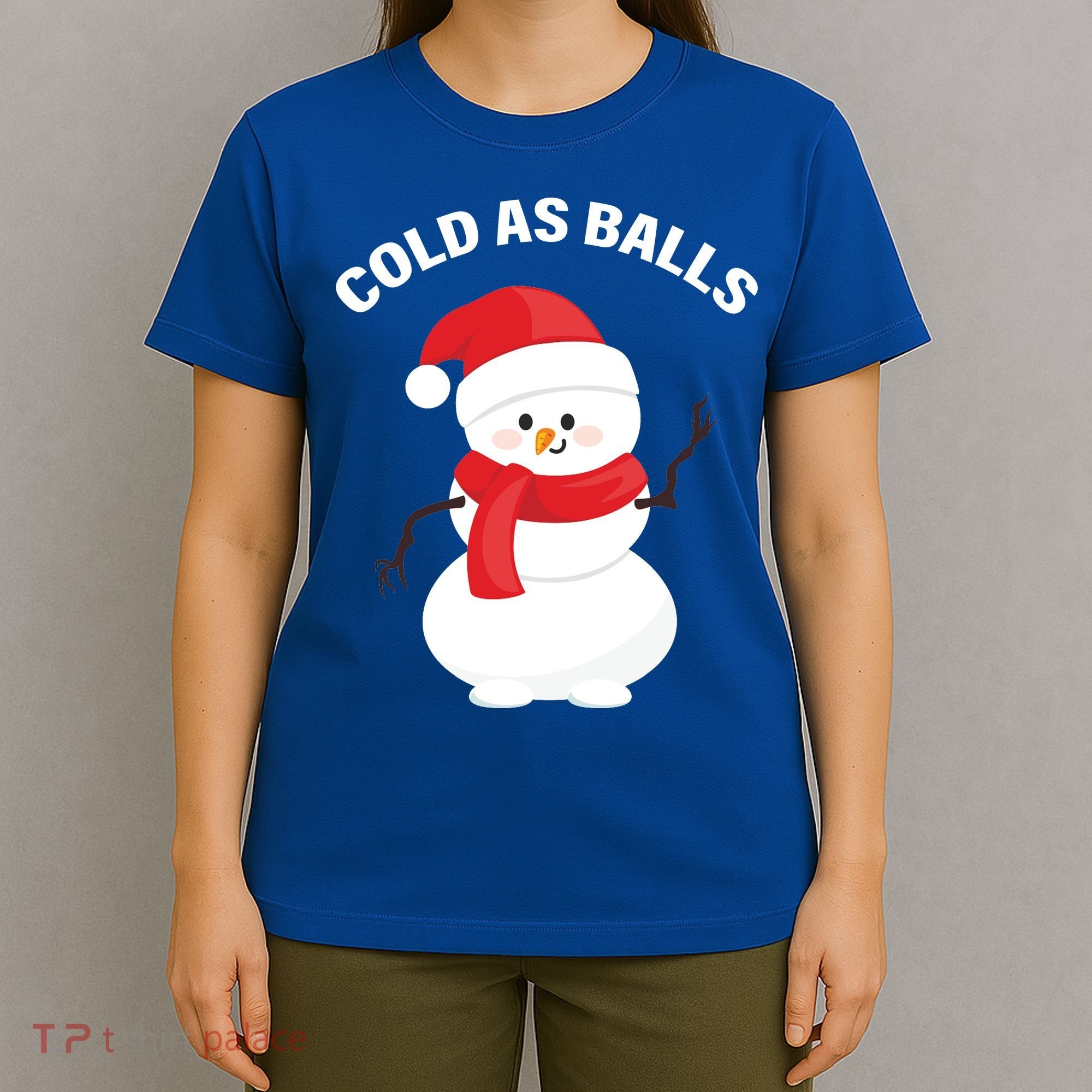 Cold As Balls Winter Snowman T-Shirt