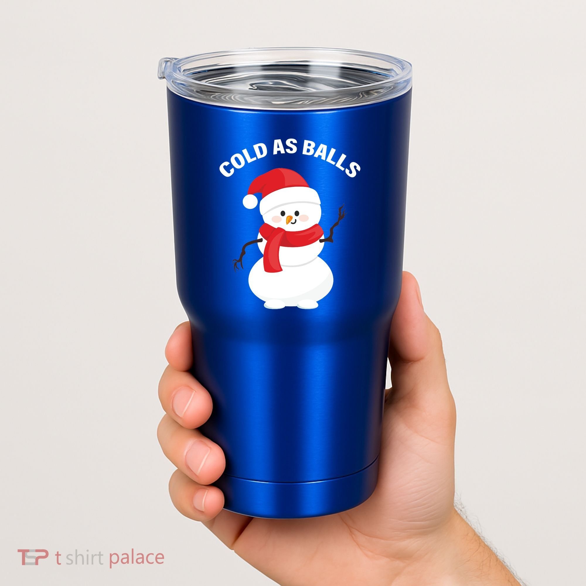 Cold As Balls Winter Snowman Tumbler