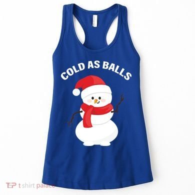 Cold As Balls Winter Snowman Women's Tank Top