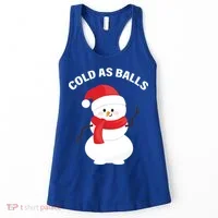 Cold As Balls Winter Snowman Women's Tank Top thumb 0