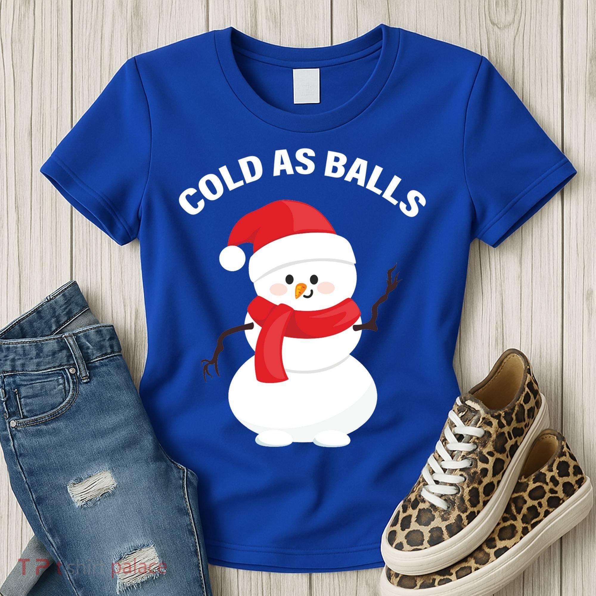 Cold As Balls Winter Snowman Women's T-Shirt