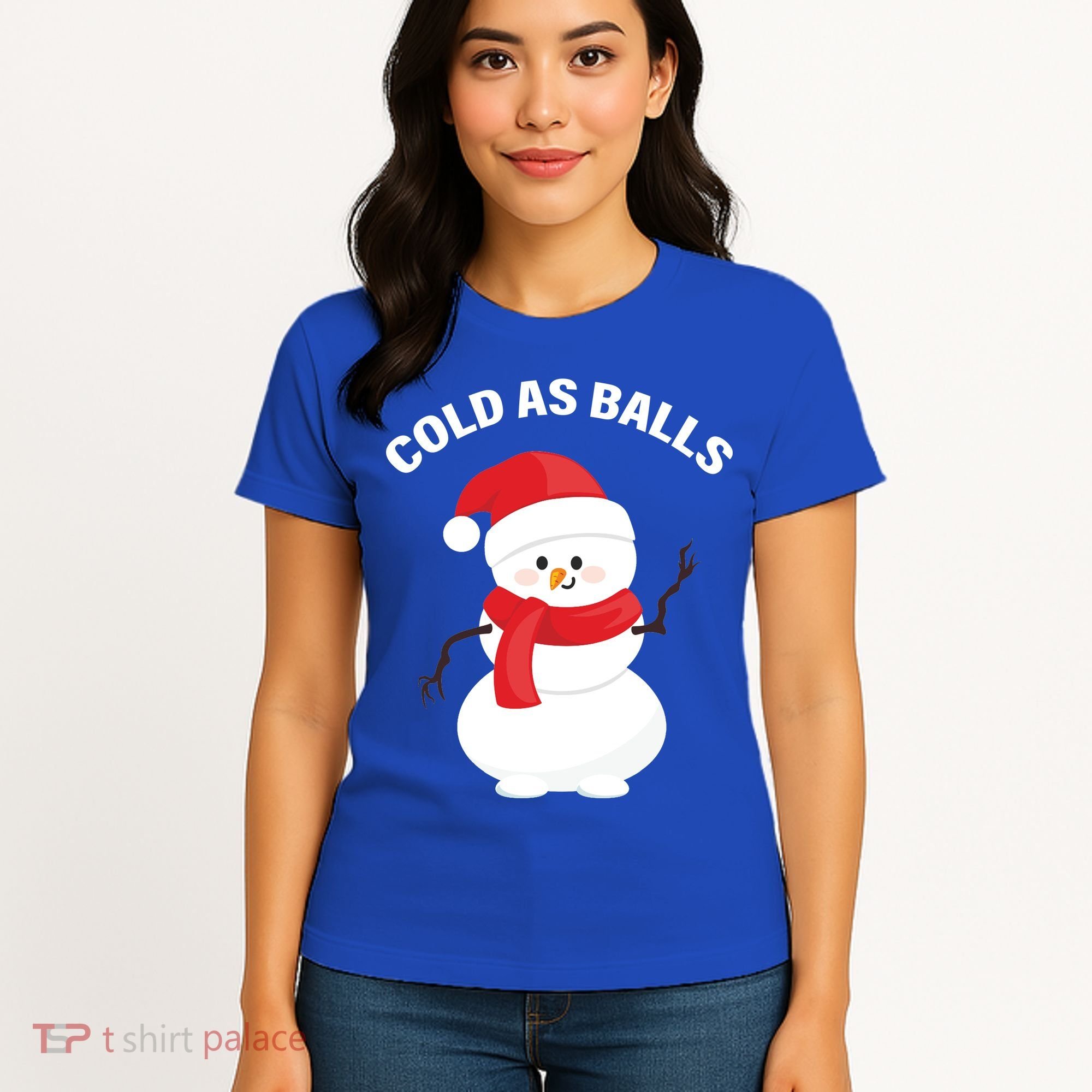 Cold As Balls Winter Snowman Women's T-Shirt