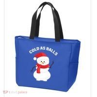 Cold As Balls Winter Snowman Tote Bag thumb 3