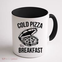 Cold Pizza For Breakfast Coffee Mug thumb 1