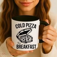 Cold Pizza For Breakfast Coffee Mug thumb 3