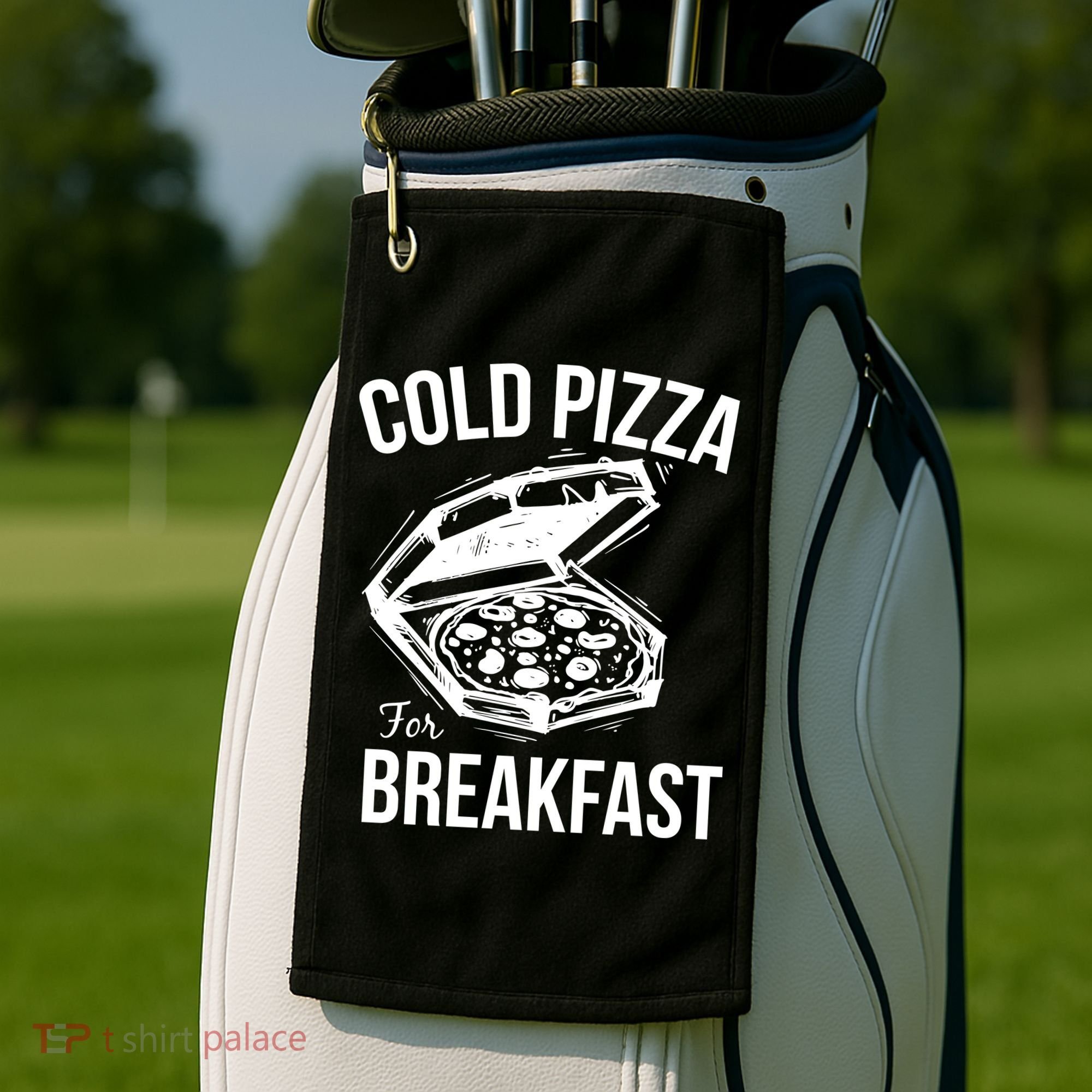 Cold Pizza For Breakfast Golf Towel