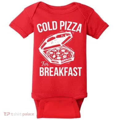 Cold Pizza For Breakfast Baby Bodysuit