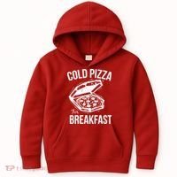 Cold Pizza For Breakfast Kids Hoodie thumb 0