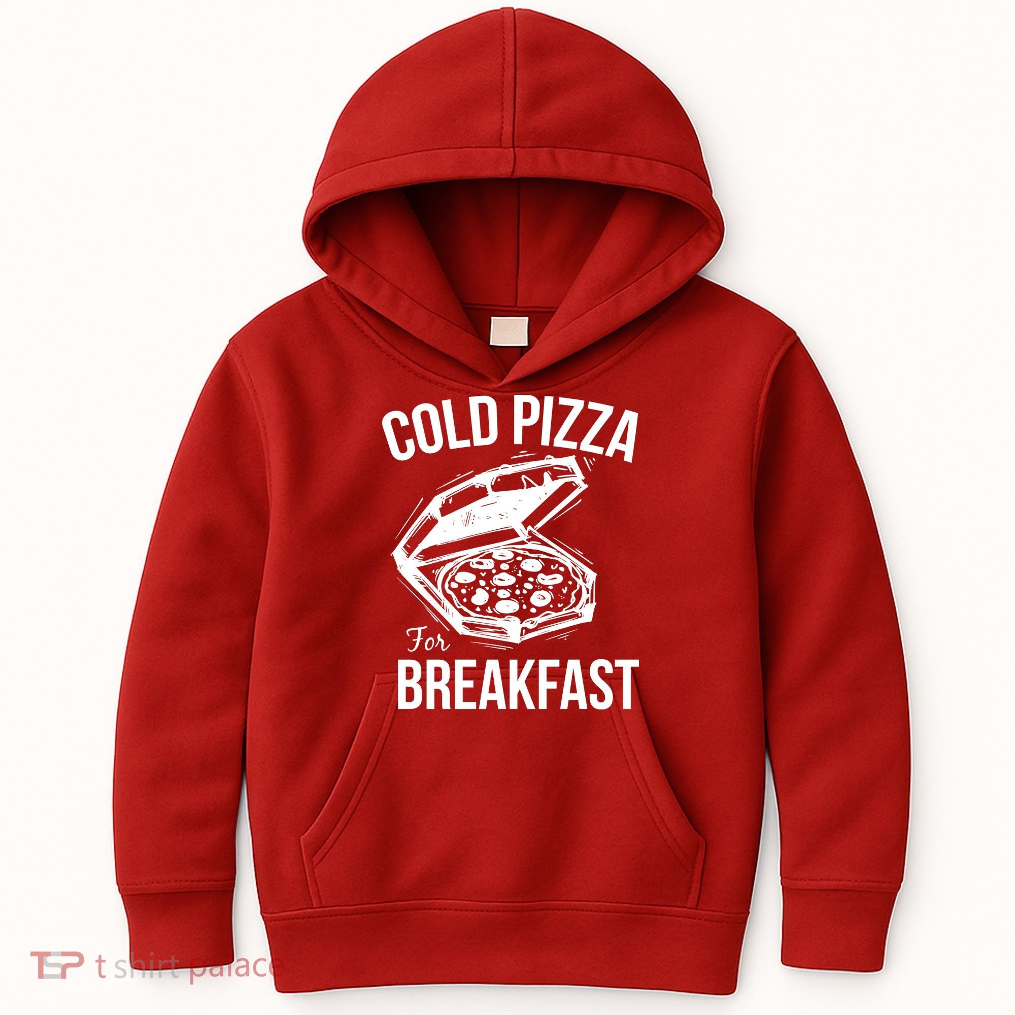 Cold Pizza For Breakfast Kids Hoodie