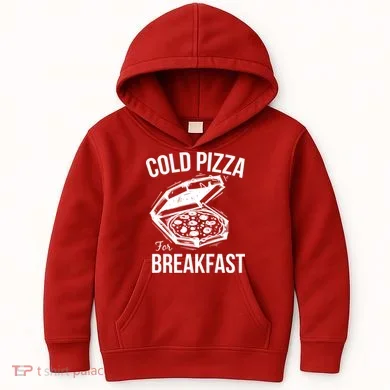 Cold Pizza For Breakfast Kids Hoodie