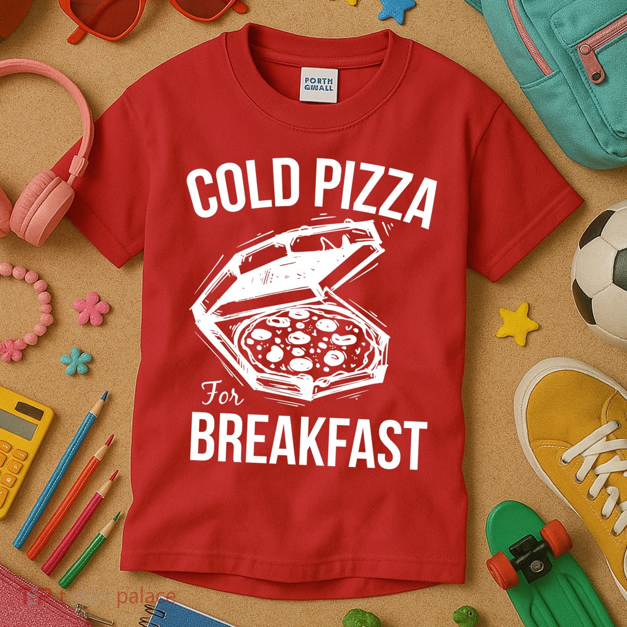 Cold Pizza For Breakfast Kids T-Shirt