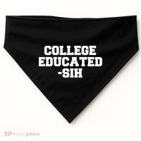 College Educated-ish USA-Made Doggie Bandana thumb 0